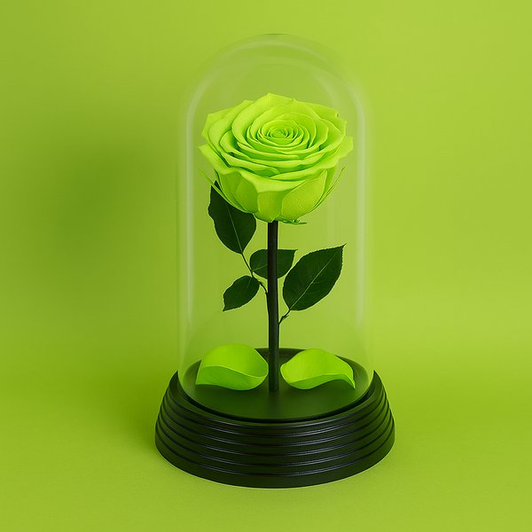 A Bela Rosa Encantada Verde