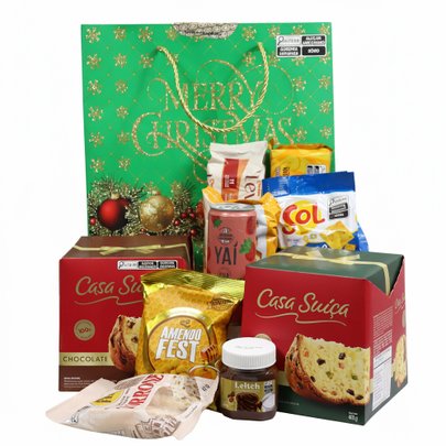 Kit de Natal Especial na Sacola Verde
