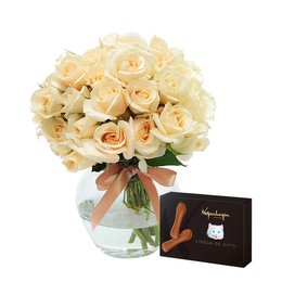 Imagem de Brisa de Rosas White e Língua de Gato Kopenhagen