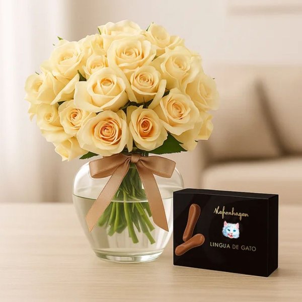 Brisa de Rosas White e Língua de Gato Kopenhagen