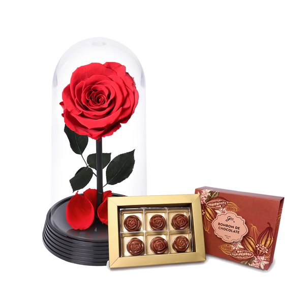 A Bela Rosa Encantada e Bombom Giuliana Flores