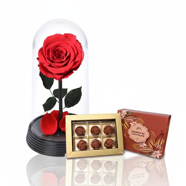 A Bela Rosa Encantada e Bombom Giuliana Flores