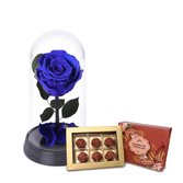 A Bela Rosa Encantada Azul e Bombom Giuliana Flores