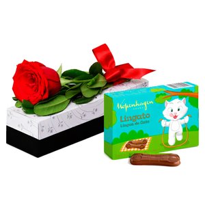 Imagem de Sensacional Rosa Importada Vermelha & Língua de Gato Lingato Kopenhagen