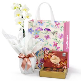 Imagem de Mini Rara Branca e Bombom Giuliana Flores na Bag Florescer