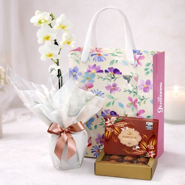 Mini Rara Branca e Bombom Giuliana Flores na Bag Florescer