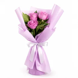 Imagem de Buquê Trio de Rosas Lilás