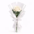 Buquê de Rosa Única Branco