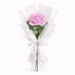 Imagem de Buquê de Rosa Única Lilás