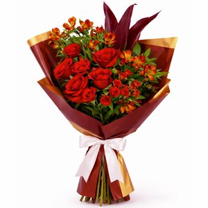 Imagem de Buquê de Flores Vermelhas Majestade