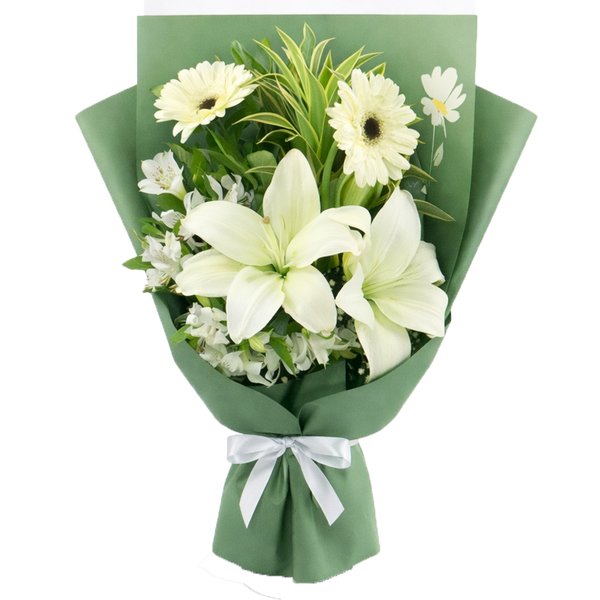 Buquê de Flores Brancas Majestade