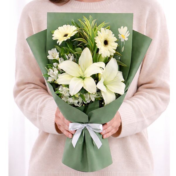 Buquê de Flores Brancas Majestade