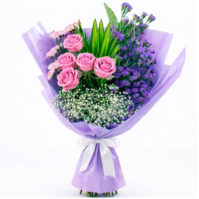 Buquê de Flores Lilás Majestade