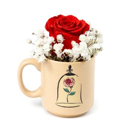 Imagem de Caneca Bella com Rosa Encantada Vermelha - Coleção Criativa