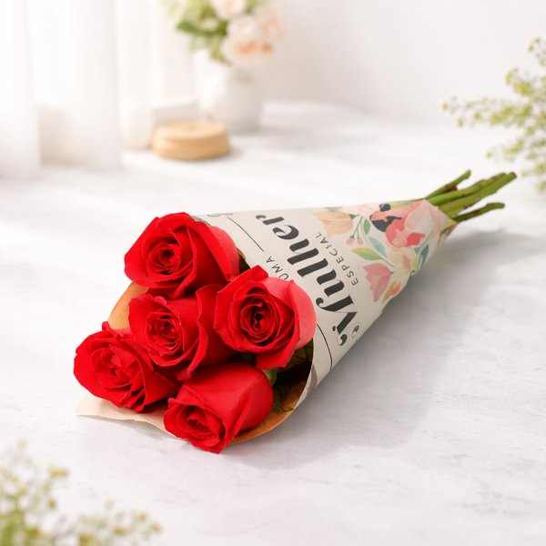 Buquê de Rosas Nacionais Vermelho - Mulher Especial