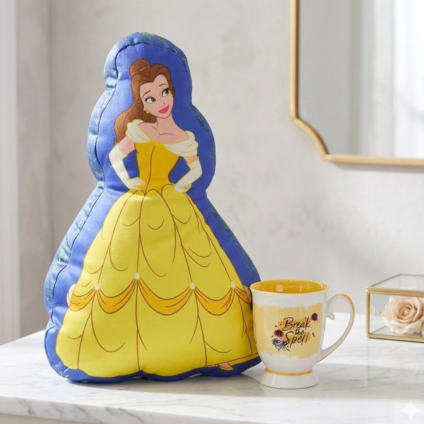 Kit Princesa Bela Almofada e Caneca Royal