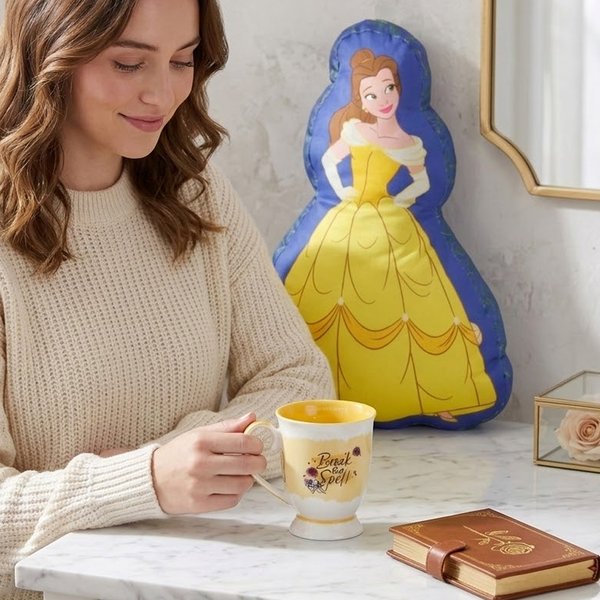 Kit Princesa Bela Almofada e Caneca Royal