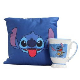 Imagem de Kit Stitch Almofada Good Vibes e Caneca Royal