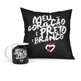 Kit Corinthians Meu Coração é Preto e Branco