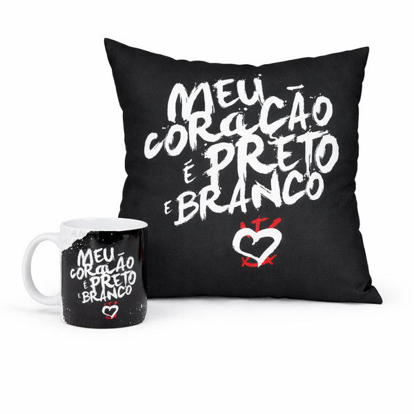 Kit Corinthians Meu Coração é Preto e Branco