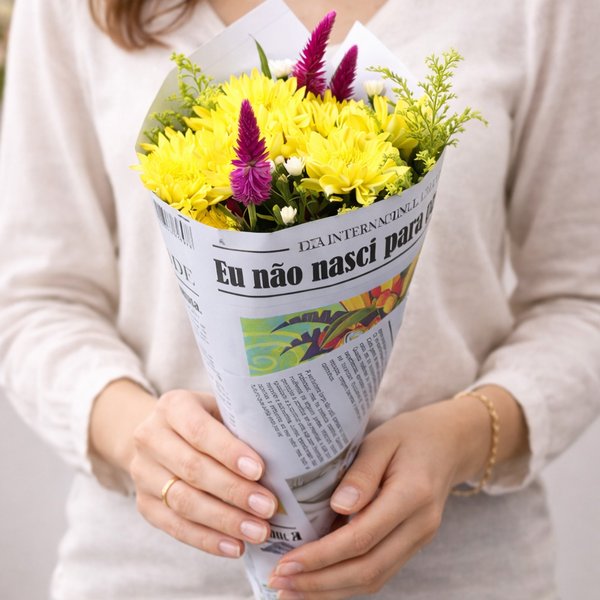 Buquê Primavera Amarelo Mesclado Mulheres