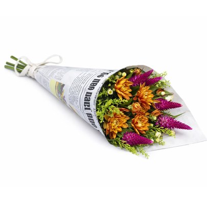 Buquê Primavera Laranja Mesclado Mulheres