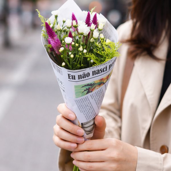 Buquê Primavera Branco Mesclado Mulheres