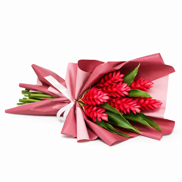 Buquê de 6 Alpinias Purpuratas Vermelhas