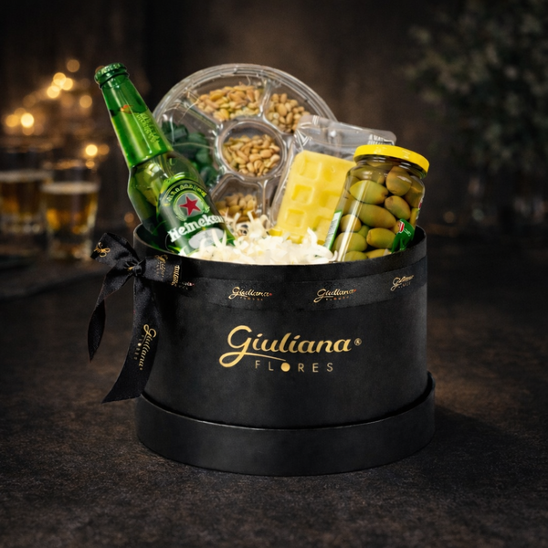 Cesta Top Aperitivos com Cerveja Heineken