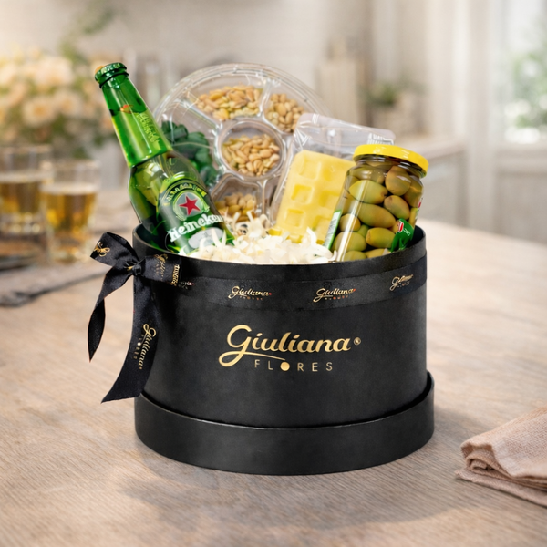 Cesta Top Aperitivos com Cerveja Heineken