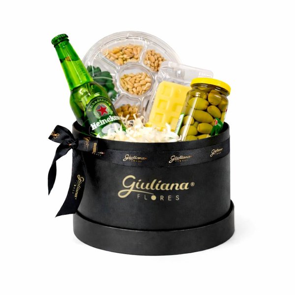 Cesta Top Aperitivos com Cerveja Heineken