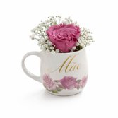 Caneca Mãe com Rosa Encantada Violeta
