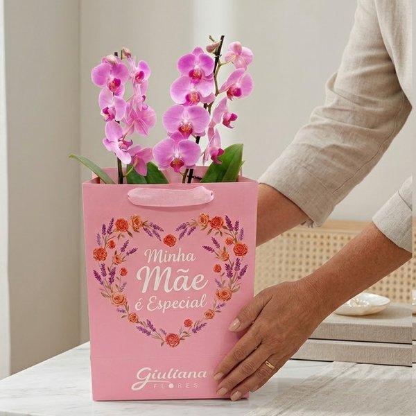 Orquídea Pink Presente Minha Mãe é Especial