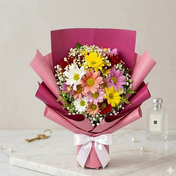 Amável Buquê de Flores do Campo - Médio