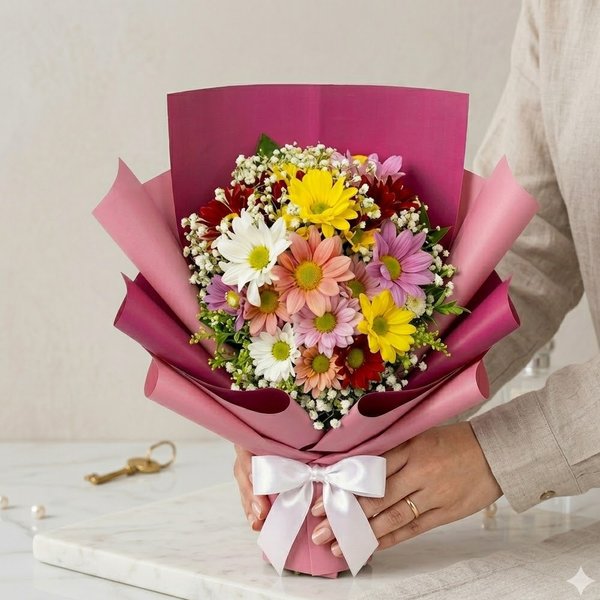 Amável Buquê de Flores do Campo - Médio