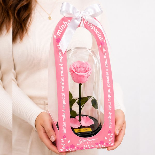 Fabulosa Rosa Encantada Cor de Rosa - Mãe Mega Amor