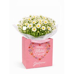 Imagem de Margaridinhas Plantadas Brancas - Mãe Você é Especial