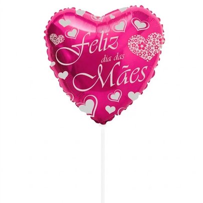 Balão Pink Feliz Dia das Mães