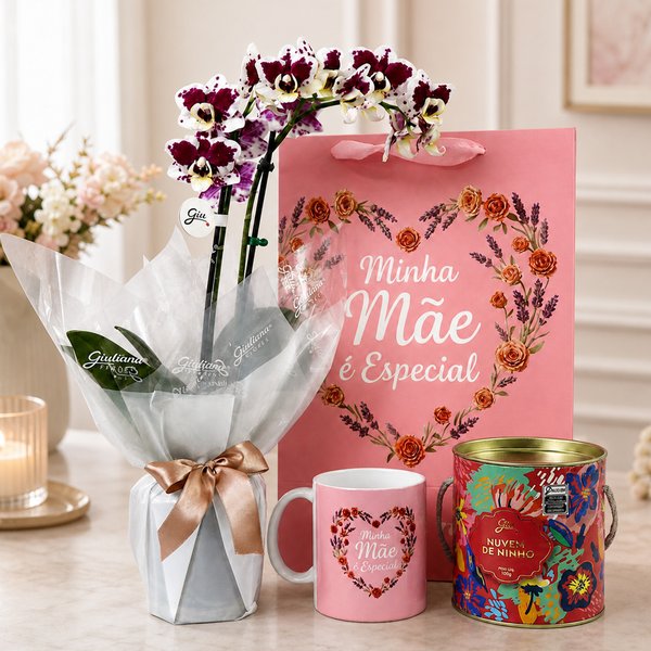 Mini Orquidea e Kit Minha Mãe é Especial