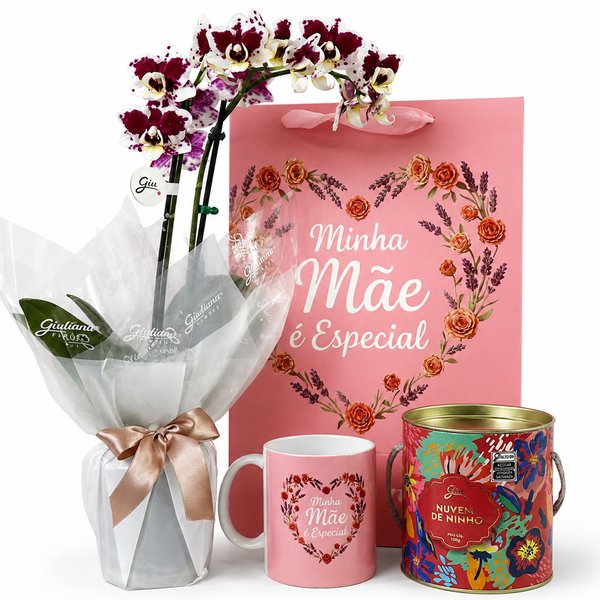 Mini Orquidea e Kit Minha Mãe é Especial