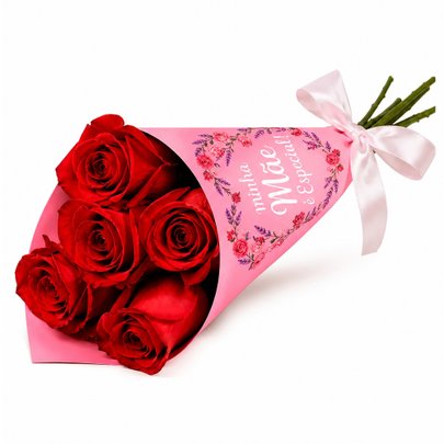 Buquê de Rosas Vermelhas - Especial de Maes