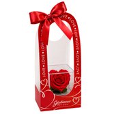 Mini Box com Coração de Rosa Encantada Vermelha - My Love