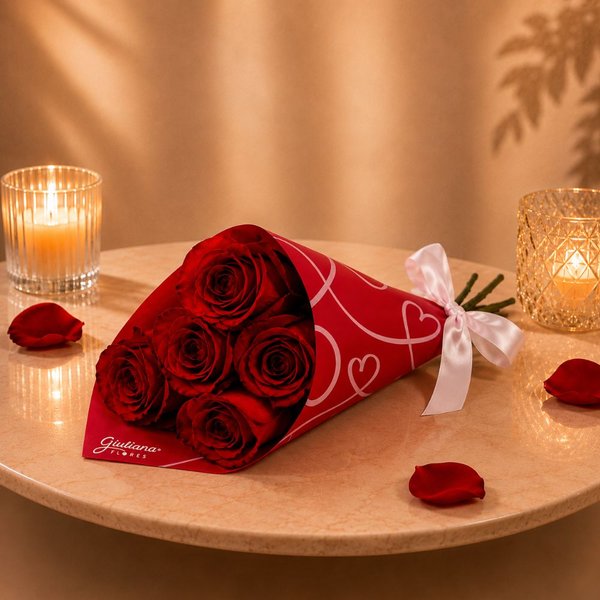 Buquê de Rosas Nacionais Vermelho Love