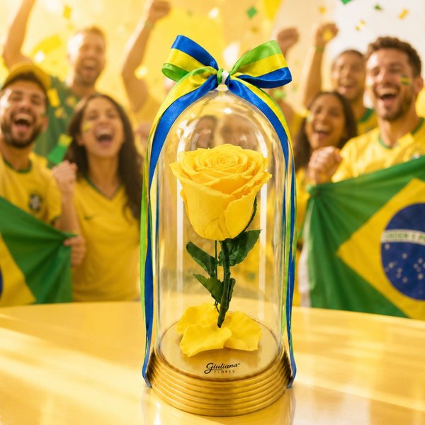 A Bela Rosa Encantada Amarela Brasil