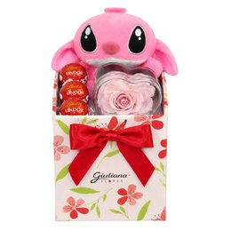 Imagem de Box Carinho com Pelúcia Angel e Mini Coração Encantado e Lindt