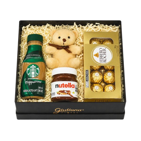 Caixa Maravilha com Ferrero Rocher e Nutella e Starbucks