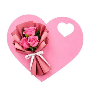 Imagem de Buquê Trio de Rosas Pink - Meu Coração em Suas Mãos