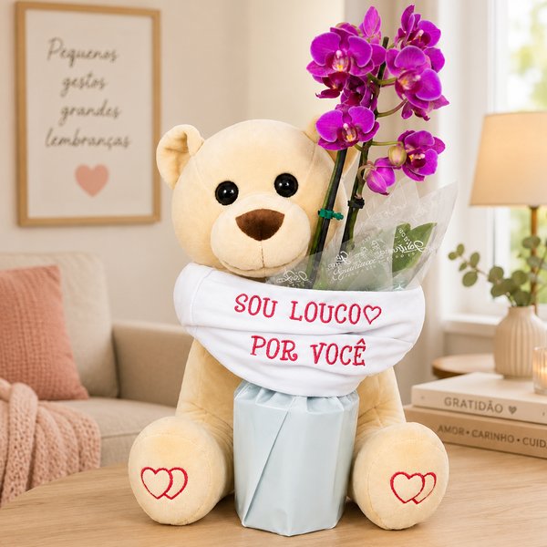 Urso Louco e Mini Rara Lilas