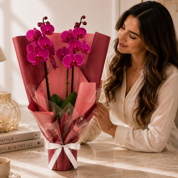 Majestosa Orquídea Phalaenopsis Pink