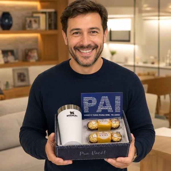Kit Pai Você é Tudo com Copo Stanley e Bombom Ferrero Rocher